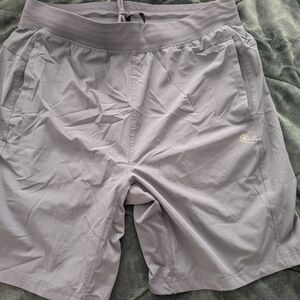 GAIAM Slate Gray Drawstring Athletic Shorts